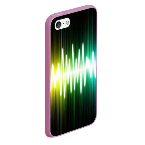 Чехол для iPhone 5/5S матовый Music, цвет розовый - фото 3