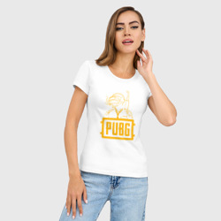 Женская футболка хлопок Slim PUBG - фото 2