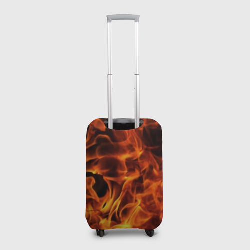 Чехол для чемодана 3D Рыжий огонь, цвет 3D печать - фото 2