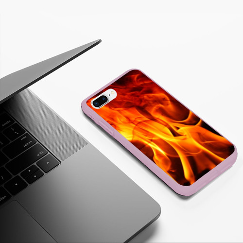 Чехол для iPhone 7Plus/8 Plus матовый Огонь и дым Фото 01 Чехол для iPhone 7Plus/8 Plus матовый Огонь и дым Фото 01