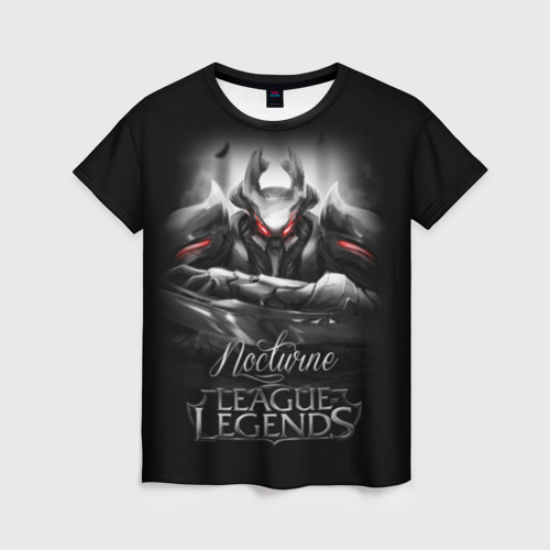 Женская футболка 3D League of Legends, Nocturne, цвет 3D печать