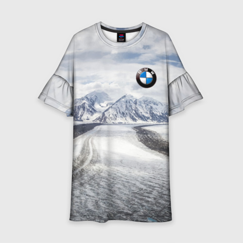 Детское платье 3D BMW - снежная вершина, цвет 3D печать
