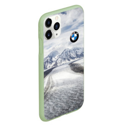 Чехол для iPhone 11 Pro матовый BMW - снежная вершина - фото 2