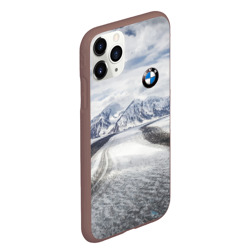 Чехол для iPhone 11 Pro Max матовый BMW - снежная вершина - фото 2