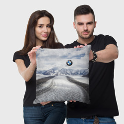 Подушка 3D BMW - снежная вершина - фото 2