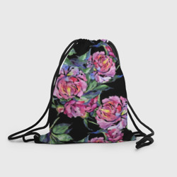 Рюкзак-мешок 3D Розовые пионы