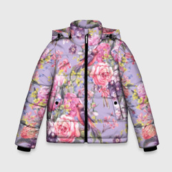 Зимняя куртка для мальчиков 3D Лилии и розы