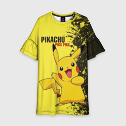 Детское платье 3D Pikachu Pika Pika