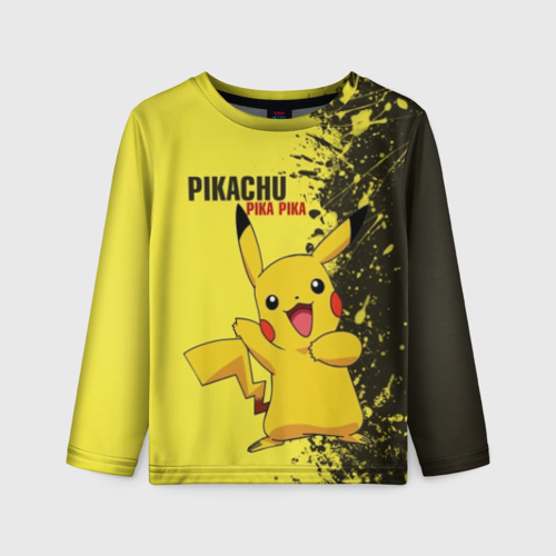 Детский лонгслив 3D Pikachu Pika Pika, цвет 3D печать