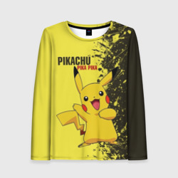 Женский лонгслив 3D Pikachu Pika Pika