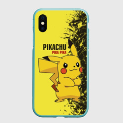 Чехол для iPhone XS Max матовый Pikachu Pika Pika