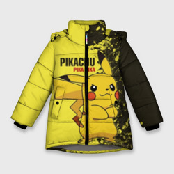 Зимняя куртка для девочек 3D Pikachu Pika Pika