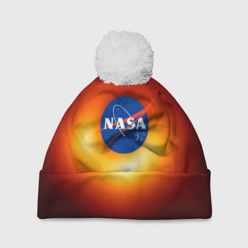 Шапка 3D c помпоном Черная дыра NASA, цвет 3D печать