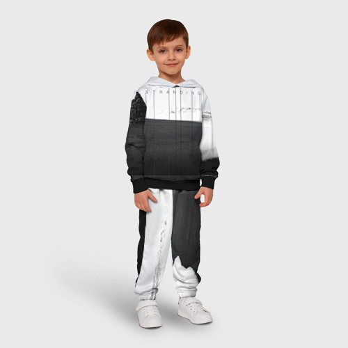 Детский костюм с толстовкой 3D Death Stranding, цвет черный - фото 3
