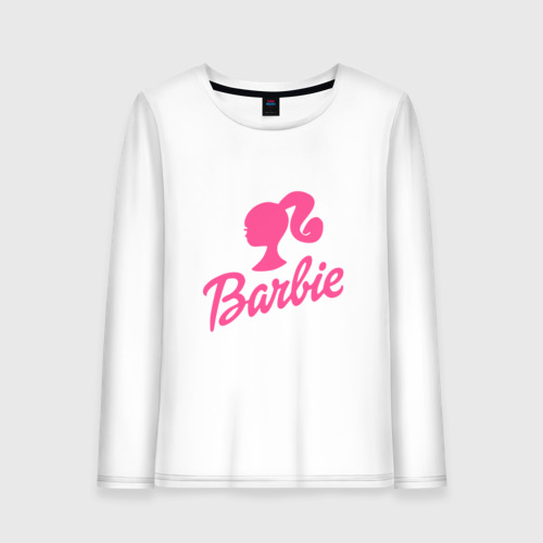 Женский лонгслив хлопок Barbie, цвет белый