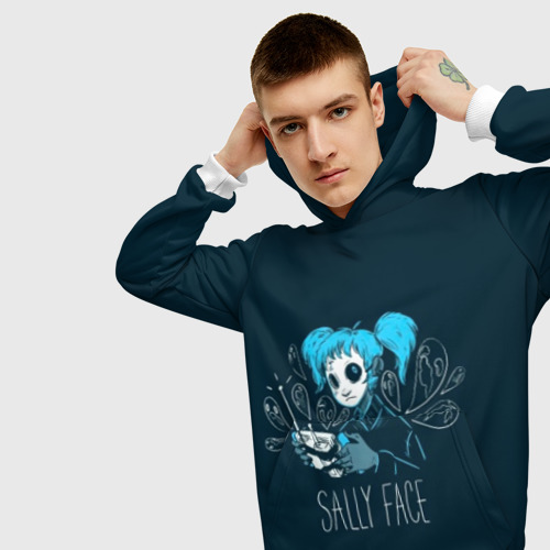 Мужская толстовка 3D Sally Face, цвет белый - фото 5