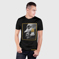 Мужская футболка 3D Slim Kobe Bryant black mamba - фото 2