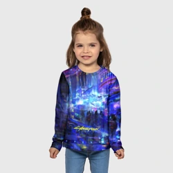 Детский лонгслив 3D Cyberpunk 2077 - фото 2