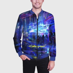 Мужской бомбер 3D Cyberpunk 2077 - фото 2