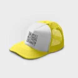 Кепка тракер с сеткой Цитата Стива Джобса qr-code - фото 2