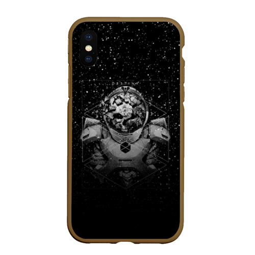 Чехол для iPhone XS Max матовый Destiny, цвет коричневый