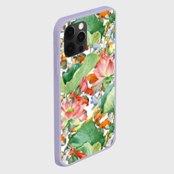 Чехол для iPhone 12 Pro Карпы кои в зелени - фото 2