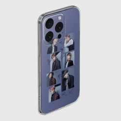 Чехол для iPhone 16 Pro Max силиконовый с защитой камеры BTS guys - фото 2