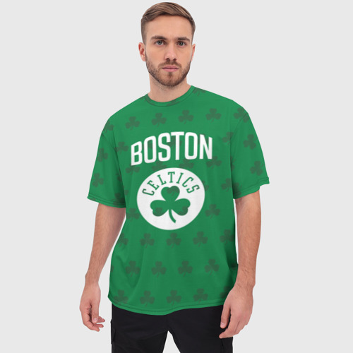 Мужская футболка oversize 3D Boston Celtics, цвет 3D печать - фото 3