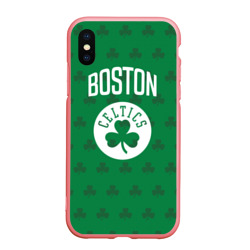 Чехол для iPhone XS Max матовый Boston Celtics
