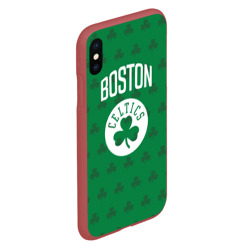 Чехол для iPhone XS Max матовый Boston Celtics - фото 2