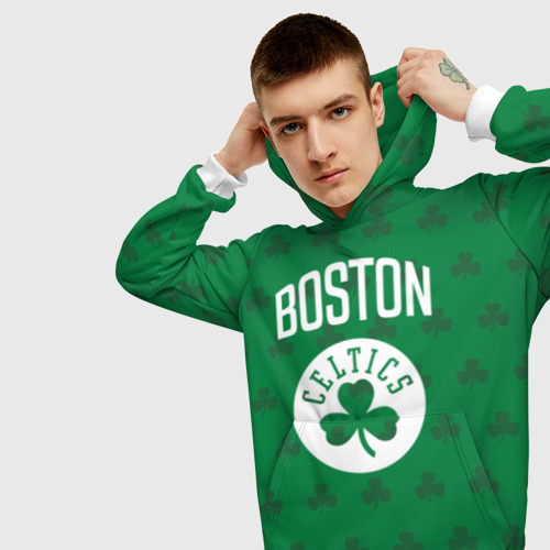 Мужская толстовка 3D Boston Celtics, цвет белый - фото 5