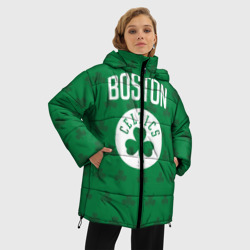 Женская зимняя куртка Oversize Boston Celtics - фото 2