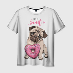 Love is sweet – Мужская футболка 3D с принтом купить со скидкой в -26%