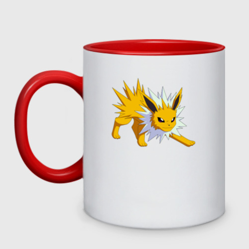 Кружка двухцветная Покемон Иви Jolteon