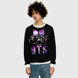 Мужской свитшот 3D BTS army - фото 2