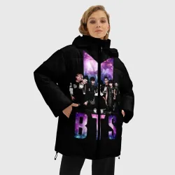 Женская зимняя куртка Oversize BTS army - фото 2