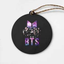 Деревянная игрушка круг BTS army