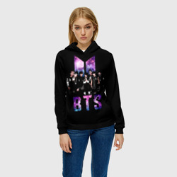 Женская толстовка 3D BTS army - фото 2