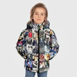 Зимняя куртка для мальчиков 3D BTS Collage - фото 2