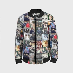 Детский бомбер 3D BTS Collage