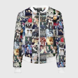 Женский бомбер 3D BTS Collage