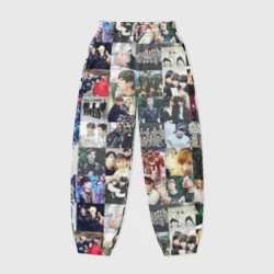 Женские джоггеры оверсайз 3D BTS Collage