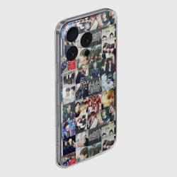 Чехол для iPhone 16 Pro Max силиконовый с защитой камеры BTS Collage - фото 2