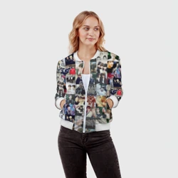 Женский бомбер 3D BTS Collage - фото 2