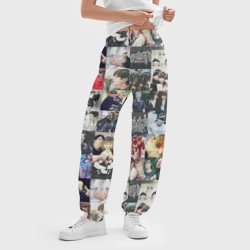 Женские джоггеры оверсайз 3D BTS Collage - фото 2