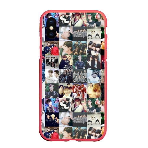 Чехол для iPhone XS Max матовый BTS Collage Фото 01 Чехол для iPhone XS Max матовый BTS Collage Фото 01