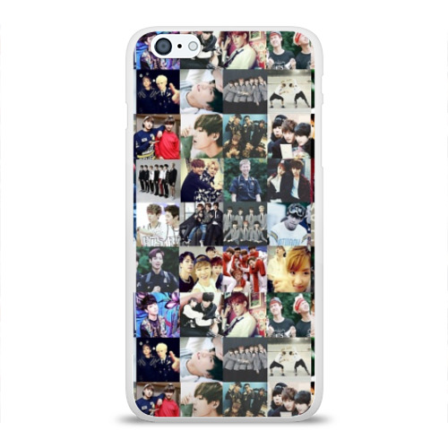 Чехол для iPhone 6/6S Plus глянцевый BTS Collage Фото 01 Чехол для iPhone 6/6S Plus глянцевый BTS Collage Фото 01
