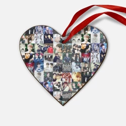 Деревянная игрушка Сердце BTS Collage