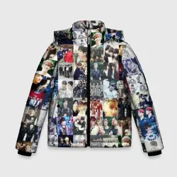 Зимняя куртка для мальчиков 3D BTS Collage