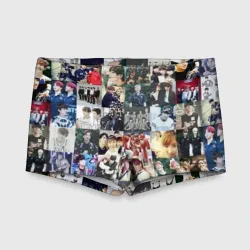 Детские купальные плавки 3D BTS Collage
